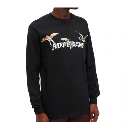 Camiseta F.awesome Angel Stamp Preto
