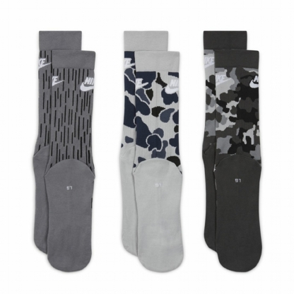 Meia Nike Everyday Essential (3 Pares) Unissex Camuflado