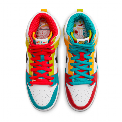 Tênis Nike Sb Dunk High Pro Qs Colorido