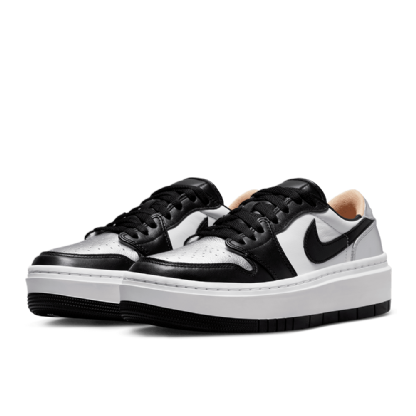 W Air Jordan 1 Elevate Low Se Preto/prateado