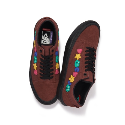 Tênis Vans Skate Old Skool "frog" Marrom