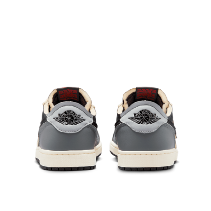 Tênis Nike Air Jordan 1 Low Retro Og Preto/cinza