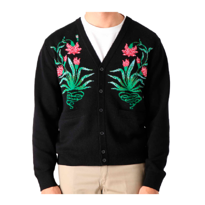 Cardigan Obey Poppy Preto