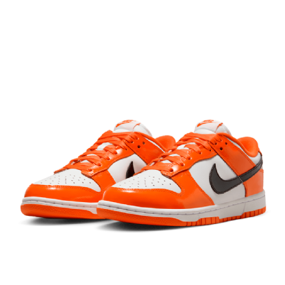 Tênis Nike Feminino Dunk Low Branco/laranja