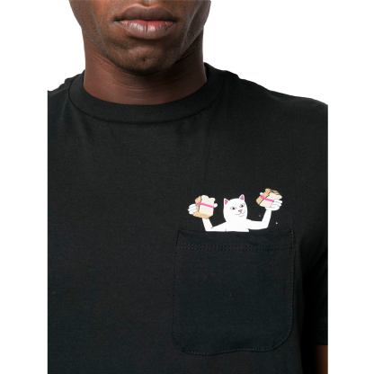 Camiseta Ripndip Lets Get Bread Pocket Preto