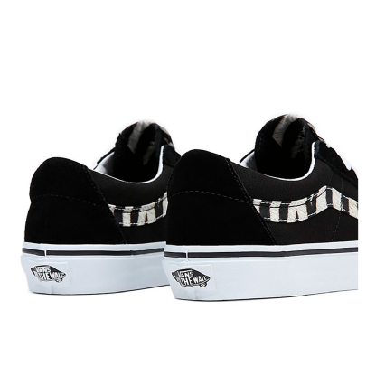 Tênis Vans Sk8 Low Animal Sidestripe "zebra" Preto/branco