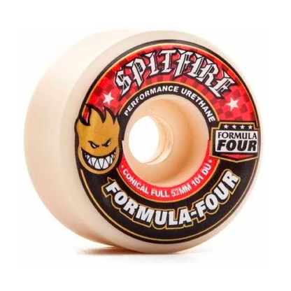 Roda Spitfire Formula Four Conical Full 54mm Preto/vermelho