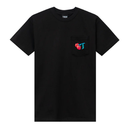Camiseta Tired Cherise Pocket Preto