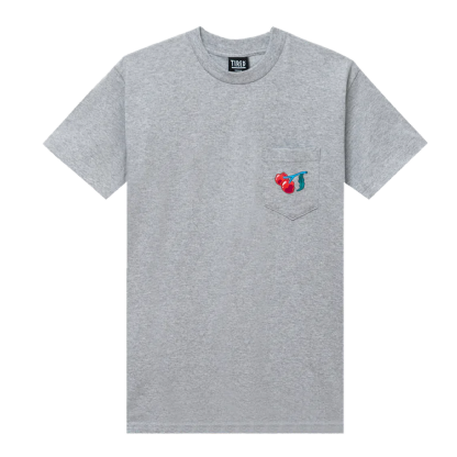 Camiseta Tired Cherise Pocket Cinza