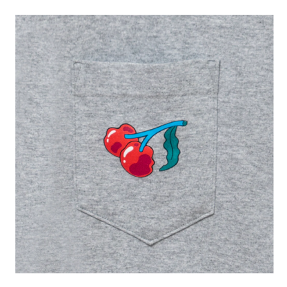 Camiseta Tired Cherise Pocket Cinza