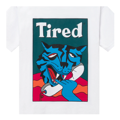 Camiseta Tired Cat Call Branco