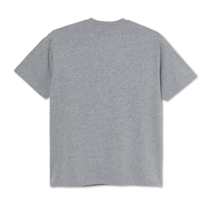 Camiseta Polar Vertical Logo Cinza