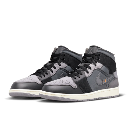 Tenis Nike Air Jordan 1 Mid Se Craft Preto