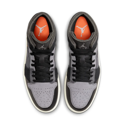 Tenis Nike Air Jordan 1 Mid Se Craft Preto