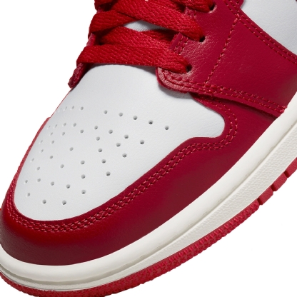 Tenis Nike Feminino Air Jordan 1 Low "reverse Black Toe" Branco/vermelho