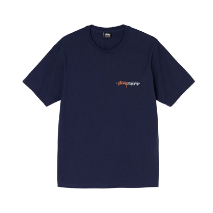 Camiseta Stussy Positive Vibration Azul