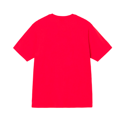 Camiseta Stussy Split Oval Vermelho