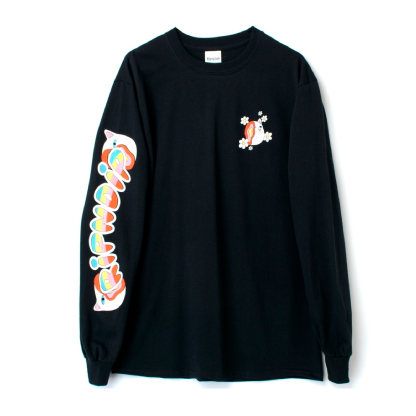 Camiseta Ripndip Manga Longa In A Haze Preto