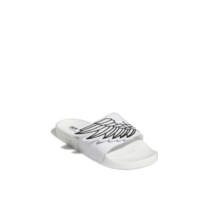Chinelo Adidas Monogram Adilette " Jeremy Scott " Branco