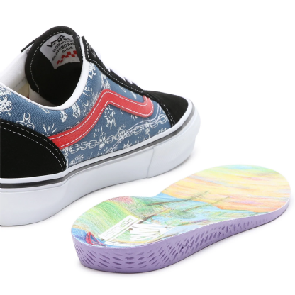 Tênis Vans Skate Old " Skool Mike Gigliotti " Preto/azul