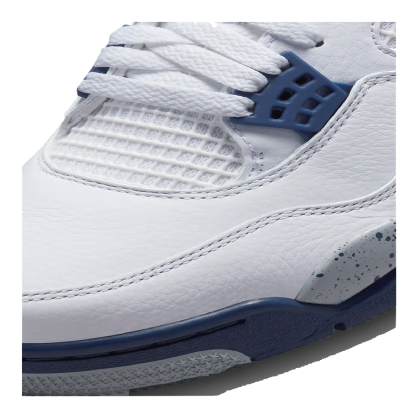 Tênis Nike Air Jordan 4 Retro " Midnight Navy " Branco/azul