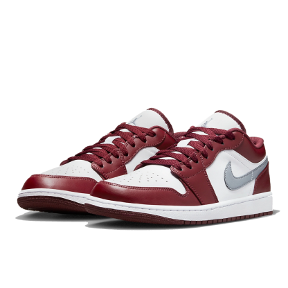 Tênis Nike Air Jordan 1 Low " Bordeaux " Branco/vinho