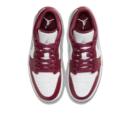 Tênis Nike Air Jordan 1 Low " Bordeaux " Branco/vinho