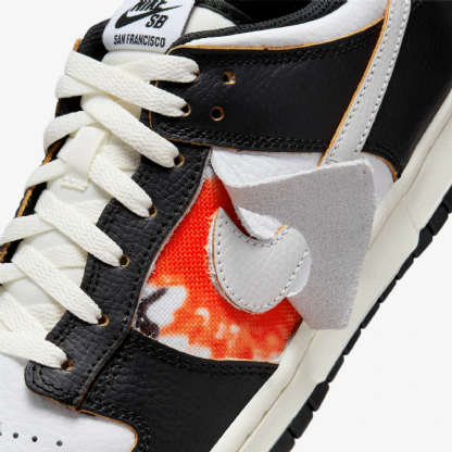 Tênis Nike Sb Dunk Low Og Qs " San Francisco " Preto/branco