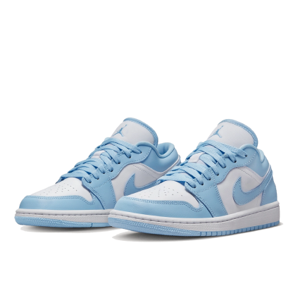 Tenis Nike Feminino Air Jordan 1 Low “ Aluminum ” Azul