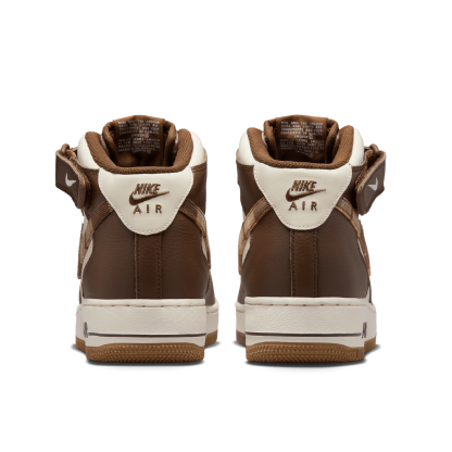 Tênis Nike Air Force 1 Mid 07 Lx " Brown Plaid " Marrom