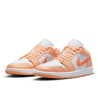 Tênis Nike Feminino Air Jordan 1 Low " Sunset Haze " Branco/laranja