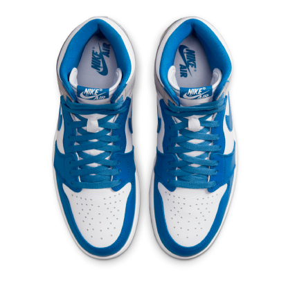 Tênis Nike Air Jordan 1 Retro High Og “ True Blue ” Branco/azul