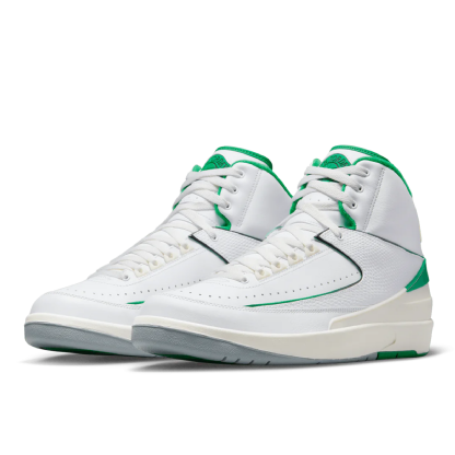 Tênis Nike Air Jordan 2 Retro " Lucky Green " Branco/verde
