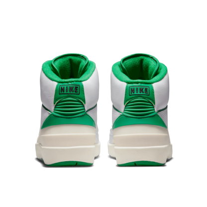 Tênis Nike Air Jordan 2 Retro " Lucky Green " Branco/verde