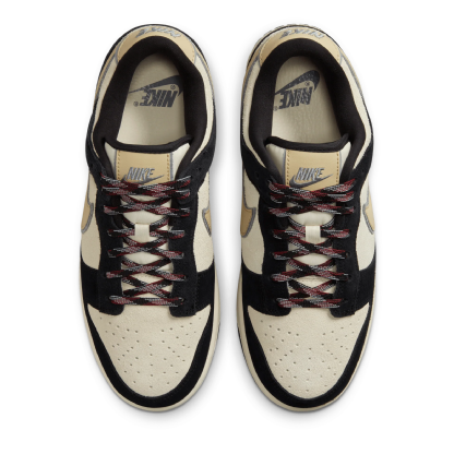 Tênis Nike Feminino Dunk Low Lx " Black Suede " Preto/bege
