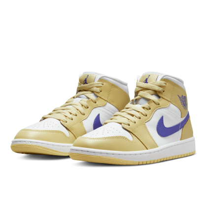 Tênis Nike Feminino Air Jordan 1 Mid " Lemon Wash " Amarelo