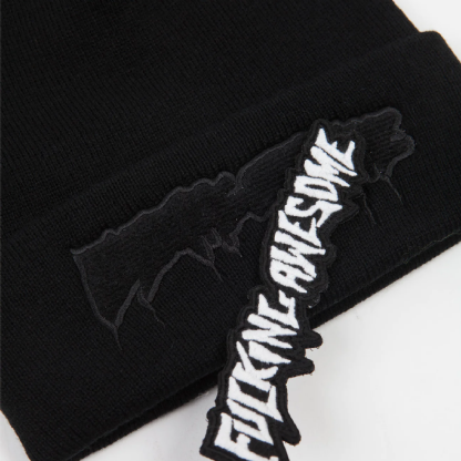 Gorro F.awesome Velcro Stamp Preto