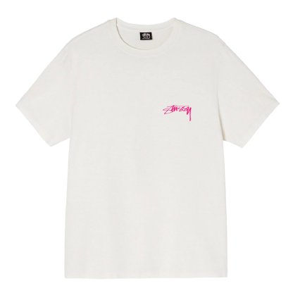 Camiseta Stussy Sphnx Pig Dyed Branco