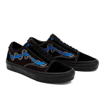 Tênis Vans X Breana Geering Skate Old Skool Preto/azul