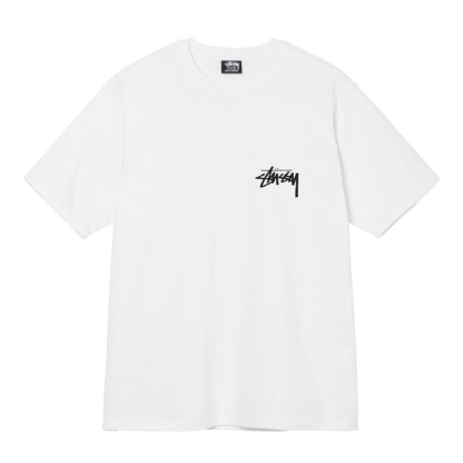 Camiseta Stussy Fuzzy Dice Branco