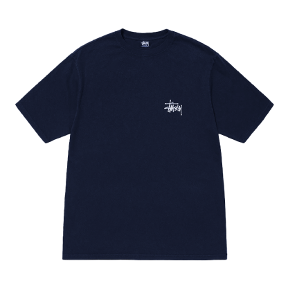 Camiseta Stussy Basic Azul Marinho