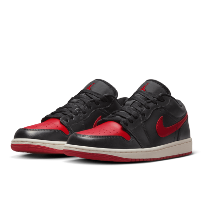 Tênis Nike Feminino Air Jordan 1 Low Retro Preto/vermelho