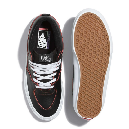 Tenis Vans Skate Half Cab Wearaway Preto/laranja
