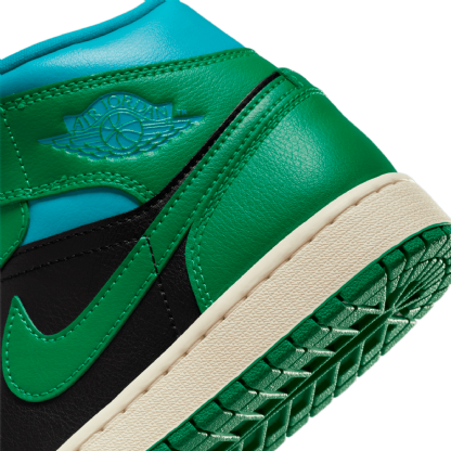 Tênis Nike Feminino Air Jordan 1 Mid " Lucky Green " Verde