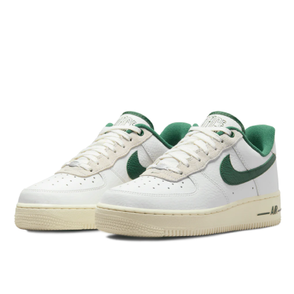 Tênis Nike Feminino Air Force 1 " Summit White And Gorge Green " Branco/verde