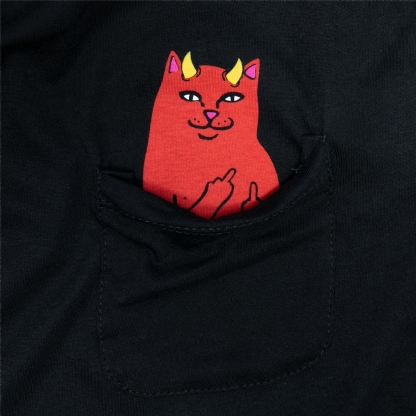 Camiseta Ripndip Lord Devil Pocket Preto