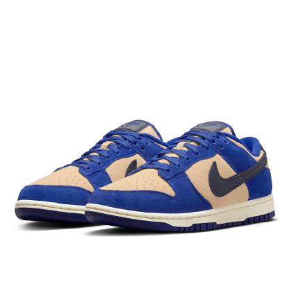 Tênis Nike Feminino Dunk Low " Blue Suede " Azul/bege