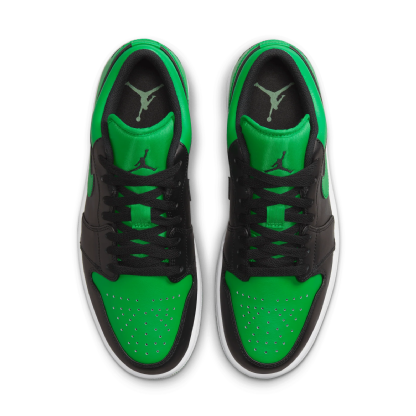 Tênis Nike Air Jordan 1 Low "lucky Green" Preto/verde