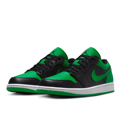 Tênis Nike Air Jordan 1 Low "lucky Green" Preto/verde