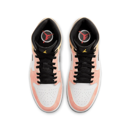 Tênis Nike Air Jordan 1 Mid " Flight Club " Branco/rosa
